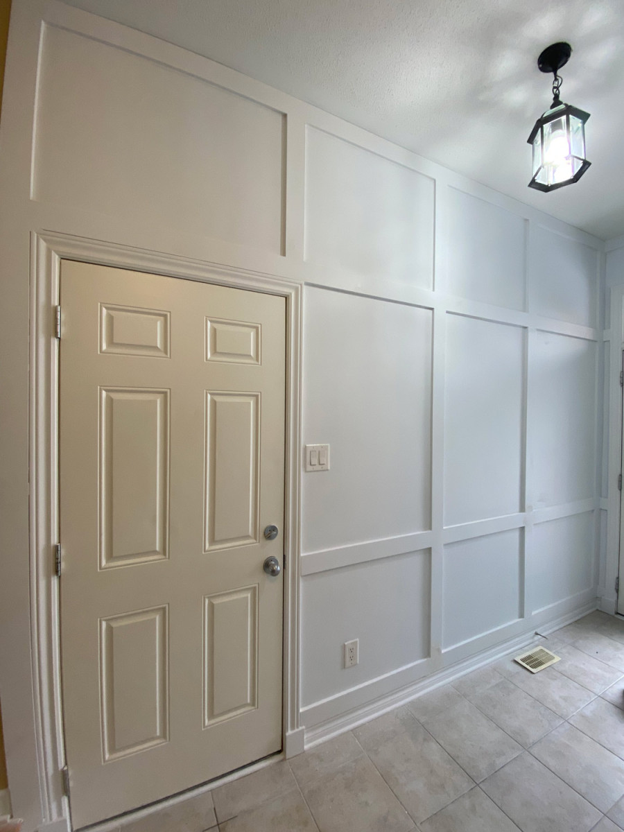 Wide-plank hardwood flooring
