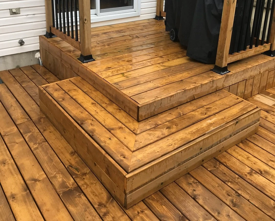 Luxury flooring with a wood