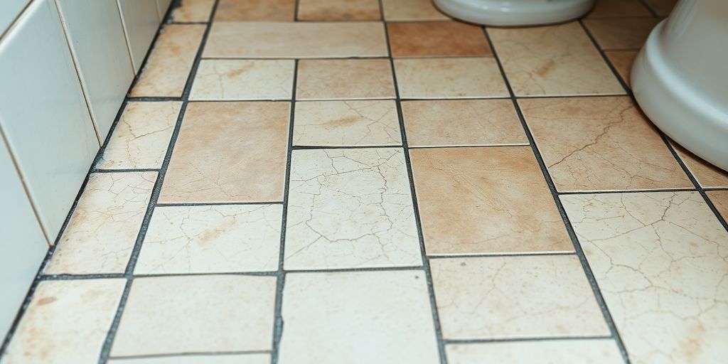 cracked bathroom floor tiles during renovation