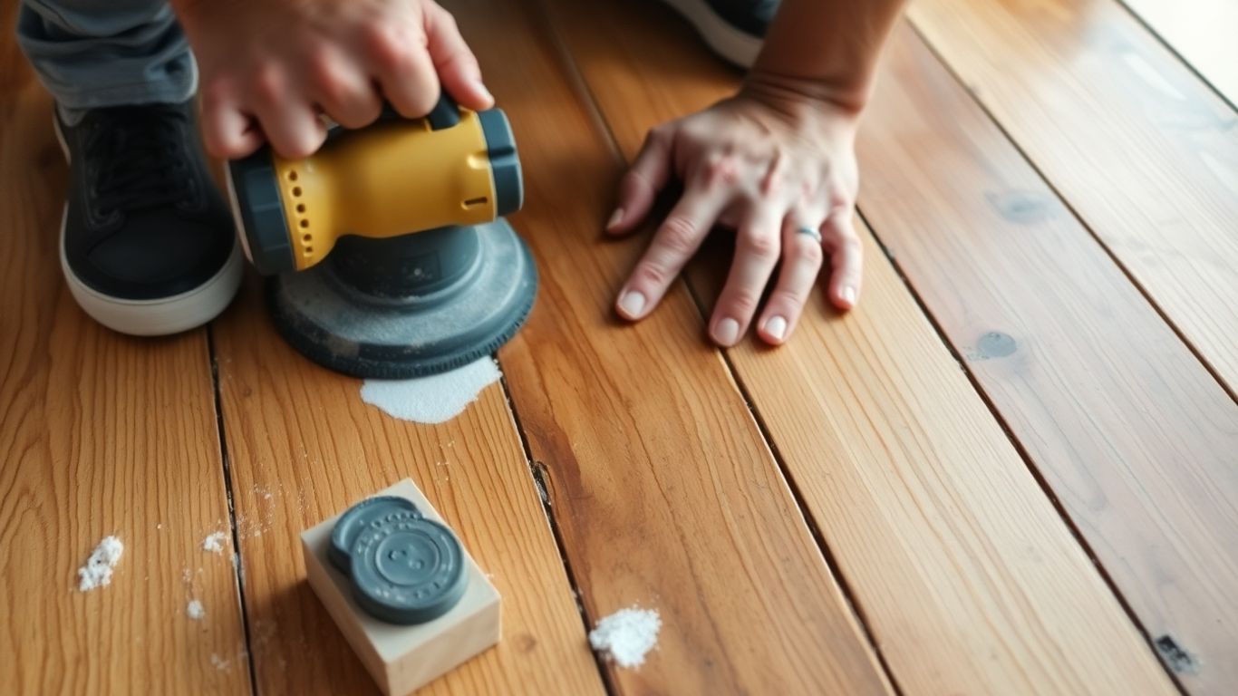 Repairing water-damaged wood floor planks