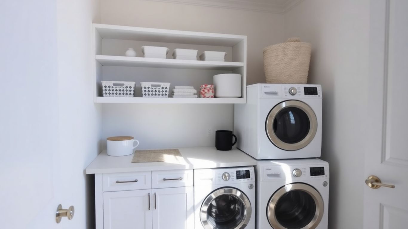 Modern organized laundry room